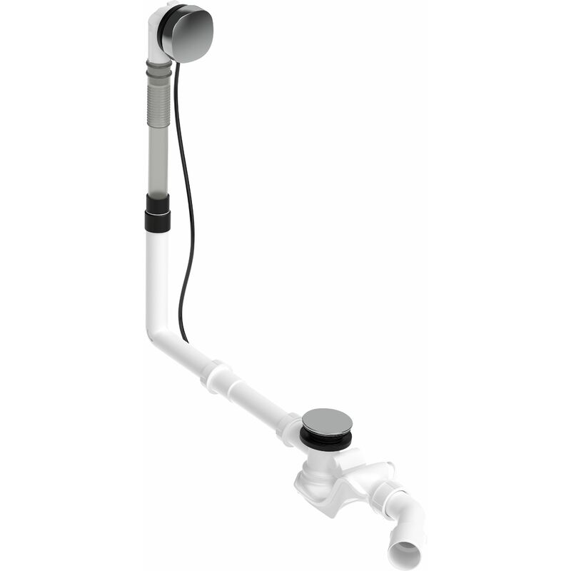 Garniture de vidage et de trop-plein pour baignoire avec vidage central, longueur 530 mm - Duravit