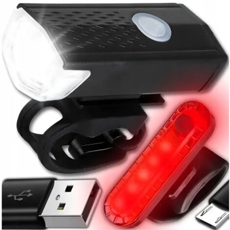 Ensemble d'éclairage de vélo à LED AVANT ARRIÈRE B-SQUL