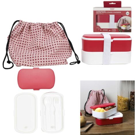 ENSEMBLE DÉJEUNER 3 pièces sac et boîtes à lunch