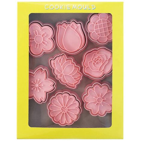 Ensemble d'Emporte-Pièces 3D Pressables en Matériau PP pour Biscuits - Idée Cadeau pour Passionnés de Pâtisserie