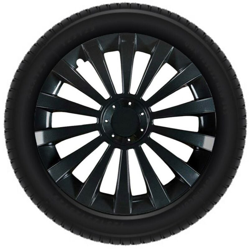 Ensemble d'enjoliveurs - 15 pouces - Meridan noir