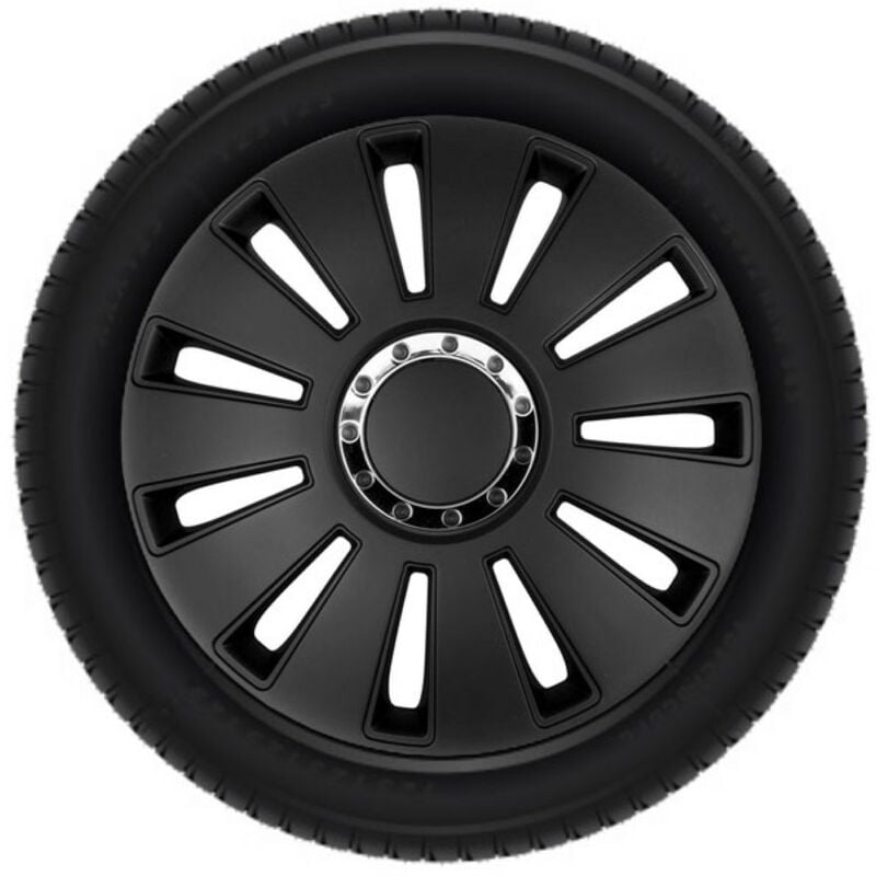Ensemble d'enjoliveurs - 15 pouces - Silverstone Noir