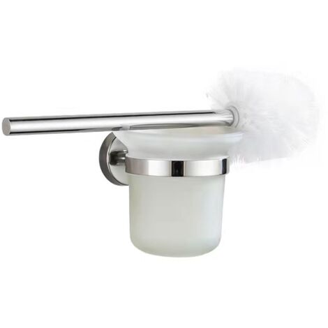Ensemble d'entretien des toilettes, verre de tasse de toilette de salle de bain chromé