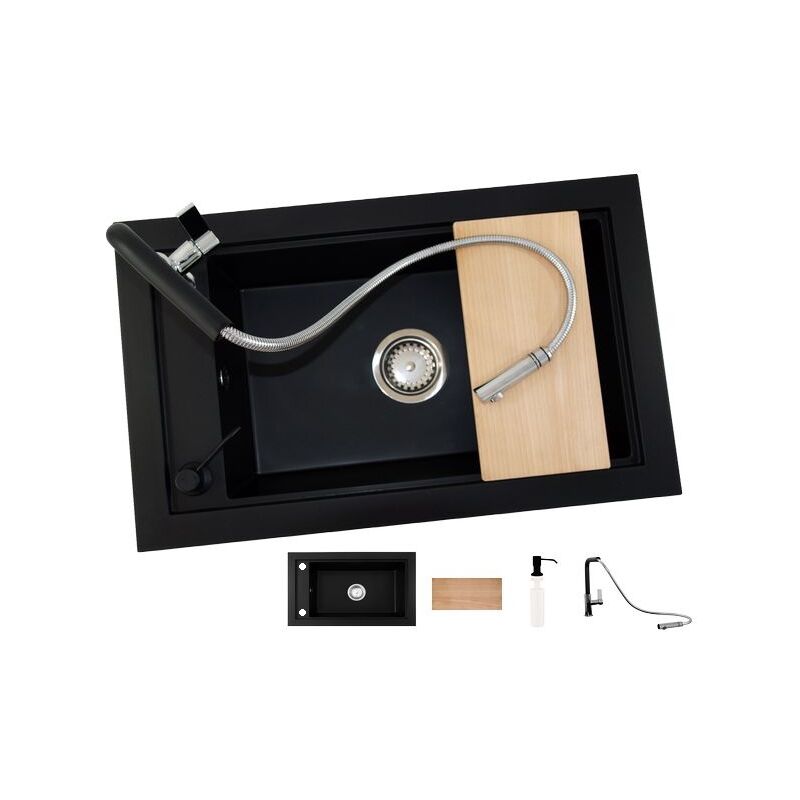 Granitan - ensemble d'évier en granit à un bac