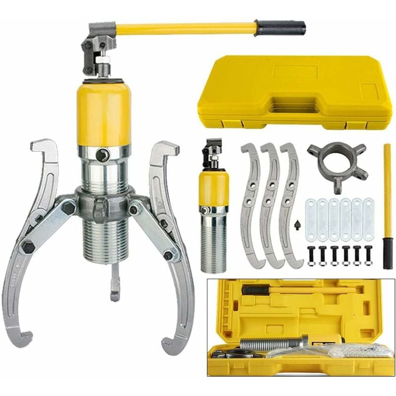 Ensemble d'extracteurs hydrauliques 20T extracteur de moyeu de Roue hydraulique extracteur de Volant pour moyeux/Brides/Engrenages/roulements