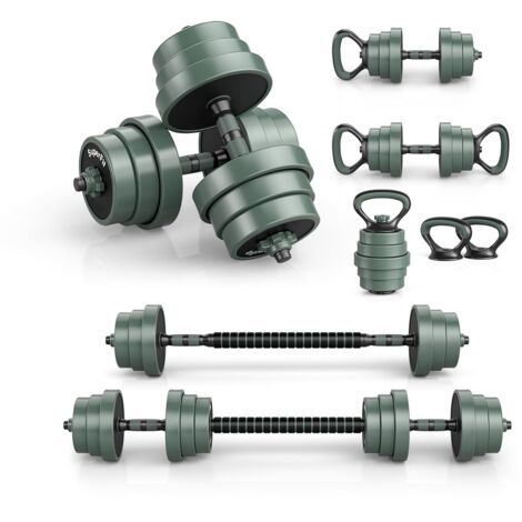 ensemble d'haltères à poids réglable, ensemble de poids libre avec connecteur, ensemble d'haltères pour gym à domicile, ensemble barre de musculatio
