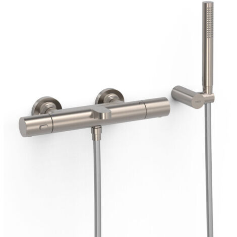 Ensemble douche bain-douche thermostatique Acier - TRES 19017429AC
