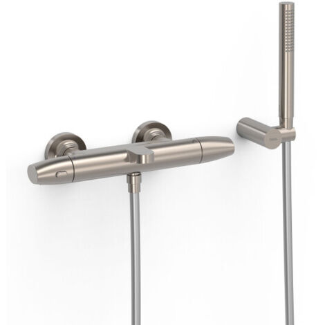 Ensemble douche bain-douche thermostatique Acier - TRES 19017439AC