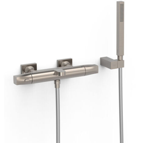 Ensemble douche bain-douche thermostatique Acier - TRES 19017459AC