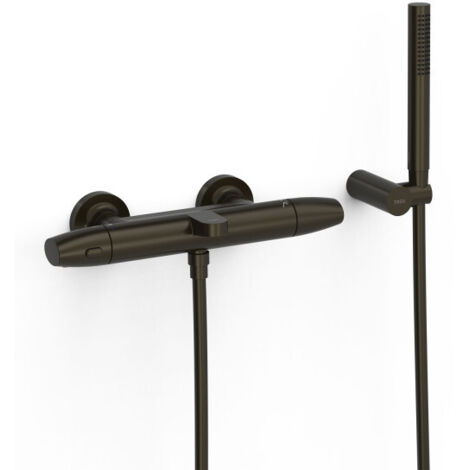 Ensemble douche bain-douche thermostatique Noir bronze - TRES 19017439KMB