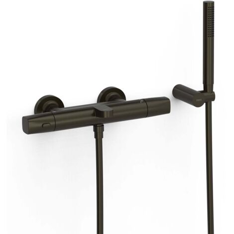 Ensemble douche bain-douche thermostatique Noir bronze - TRES 19017449KMB
