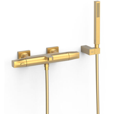 Ensemble douche bain-douche thermostatique Or Mat 24K - TRES 19017459OM