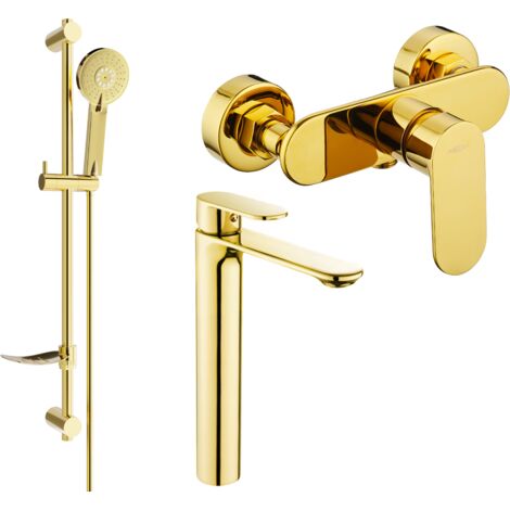 Ensemble douche Mexen Milo DF40, or - 71314DF40-50