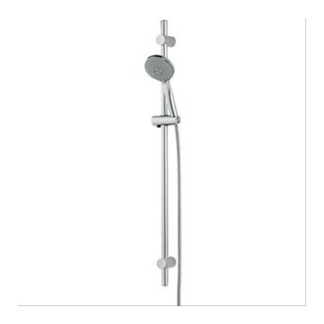 Ensemble douche New Life chromé L=700mm, barre Ø25mm, 3 jets