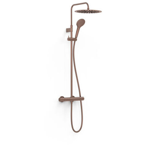 Ensemble douche robinet thermostatique 2 voies Over‑wall Volcanic - TRES 19039314VO