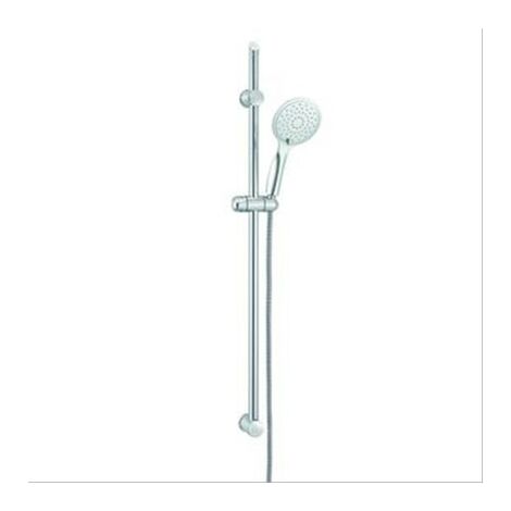 Ensemble douche Style chromé L=650mm, barre Ø25mm, 5 jets