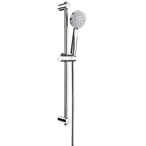 Ensemble Douche sur Barre 70cm Stella 100 3 Jets + Flexible Chrome - Roca