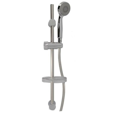 Ensemble douche sur barre + porte savon + douchette 3 jets - Nicoll - 0342157