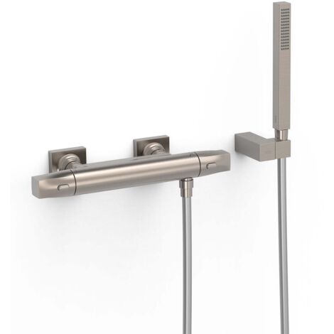 Ensemble douche thermostatique Acier - TRES 19016459AC