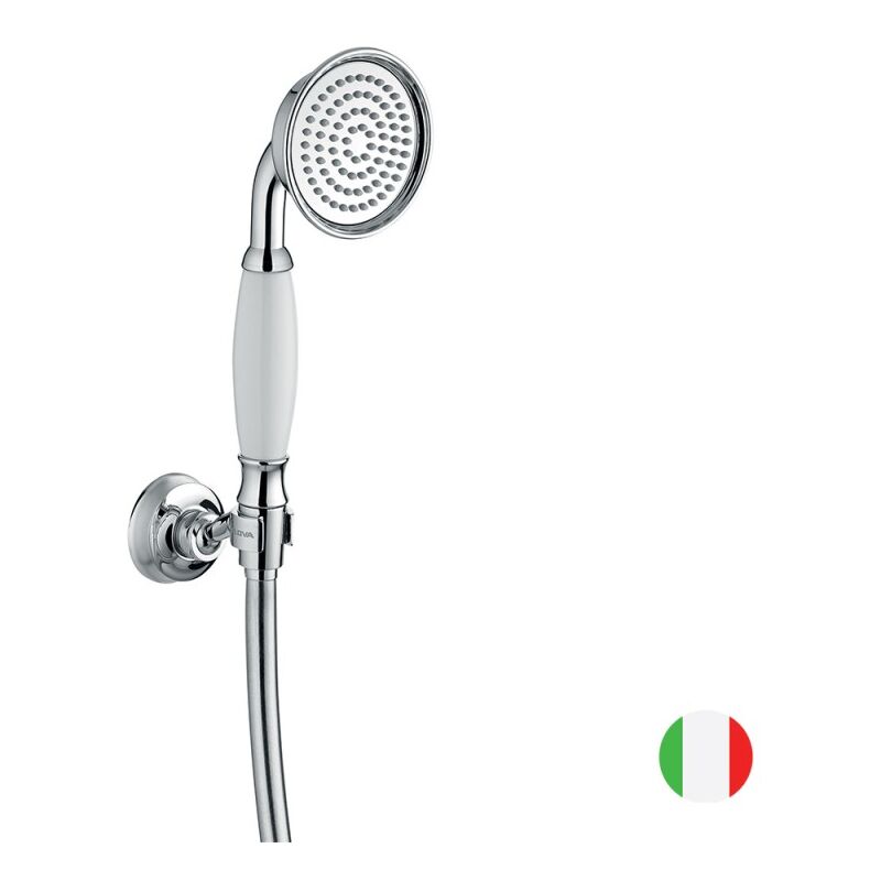 Douchette avec flexible et support mural paini Lady's chromé
