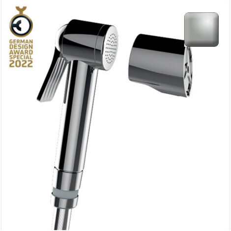 Ensemble douchette à bouton pour WC nickel brossé Apice - Bossini C98042B094
