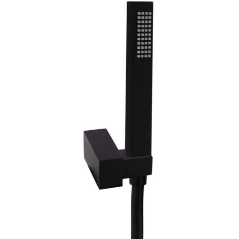 Ensemble douchette à main ABS noir mat et flexible - 4759MRNM