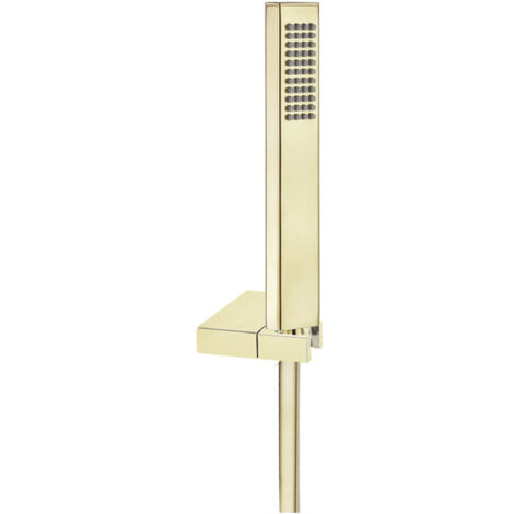 Ensemble douchette à main ABS or brossé et flexible - 4759MROC