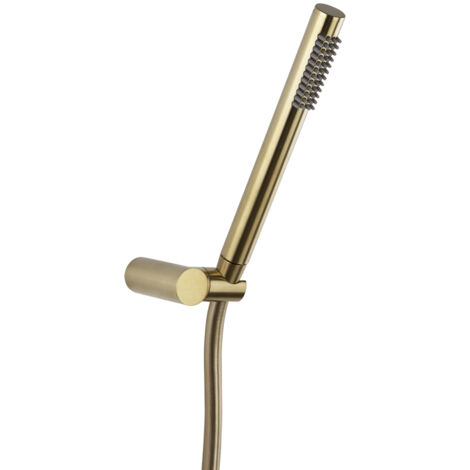 Ensemble douchette à main Or brossé ABS avec flexible et support - 3749DOC