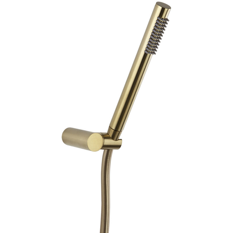 Ensemble douchette à main Or brossé abs avec flexible et support - 3749DOC