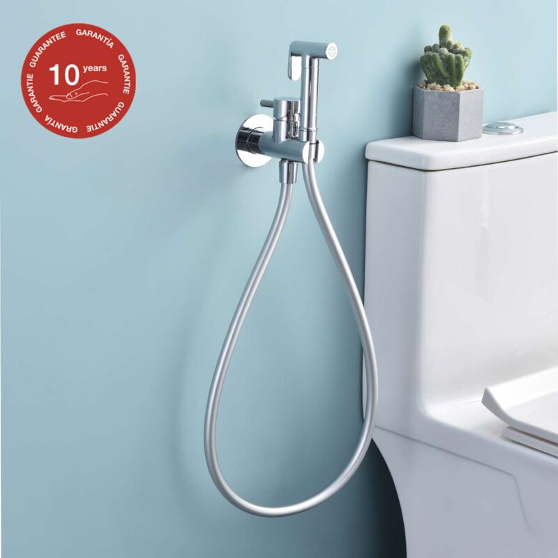 Ensemble douchette hygiénique wc sky bath chromé Inox S304 série harmony