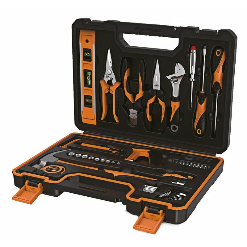 Kendo - Boite à outils complète 64 Pièces et malette de rangement