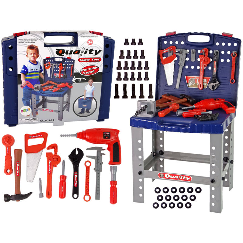 Ensemble d'outils dans un coffret Table de forage Accessoires d'atelier