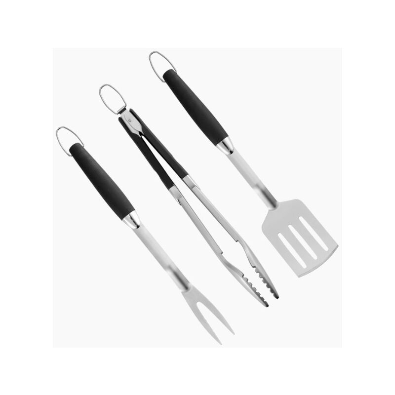 Lucky-88 - Ensemble d'outils de barbecue en acier inoxydable pour barbecue en trois parties Ensemble de barbecue en plein air pour outil de barbecue