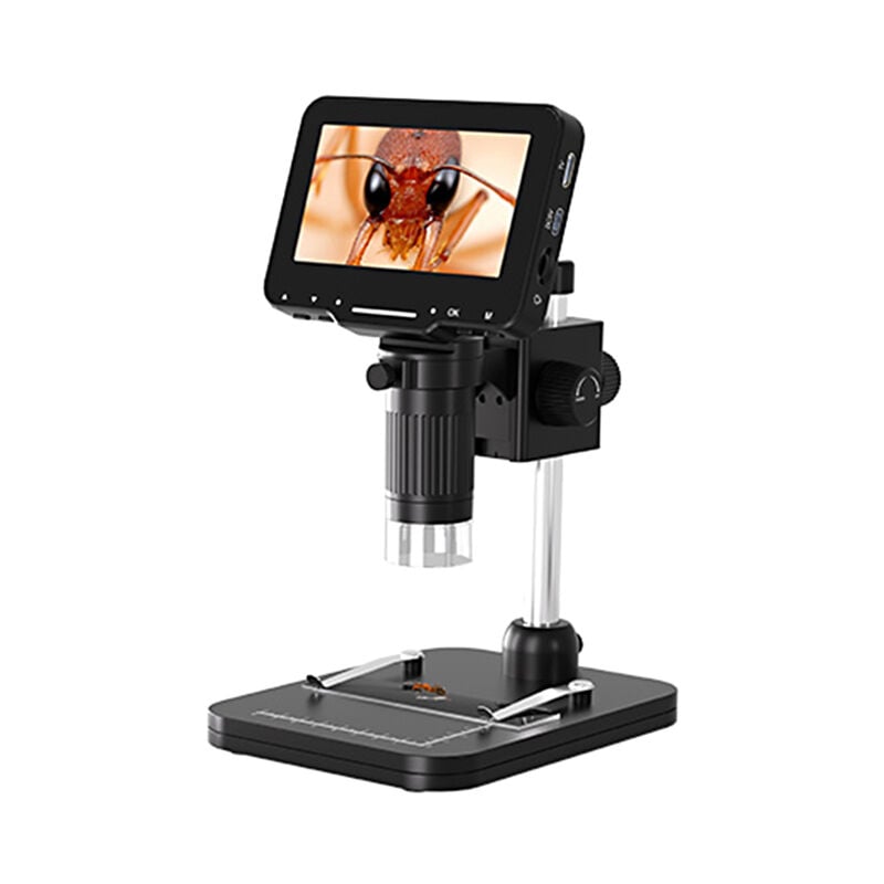 Benobby Kids - lifcausal Microscope Numérique Industriel LP043H Écran ips hd 4,3 pouces avec Sortie tv hd, Compatible pc Windows et macOS