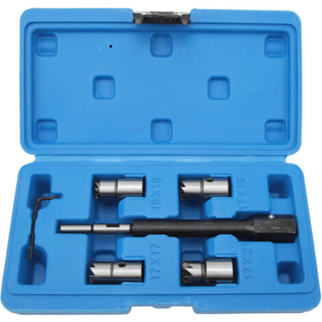 Ensemble d'outils de coupe de siège d'injecteur Diesel, haute dureté, robuste et pratique avec clé hexagonale pour moteurs CDI 5 pièces