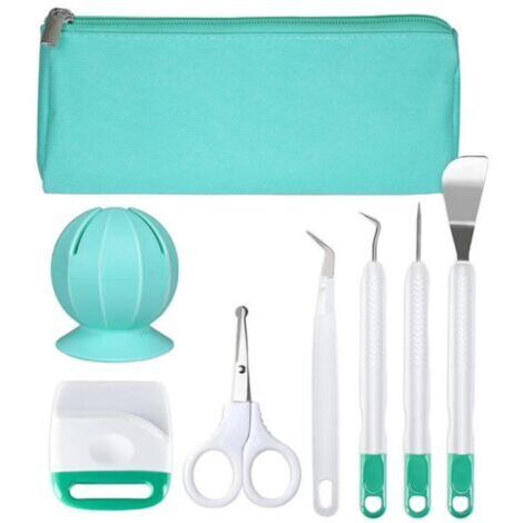 Ensemble d'outils de désherbage en vinyle avec collecteur - pratique et durable, adapté aux jardiniers.