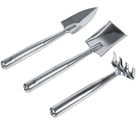Ensemble D'outils de Grattage de Jardin avec Pelle, Ensemble D'outils de Jardin de Truelle de Jardin de 3 Pièces pour Enlever Les Mauvaises Herbes, Creuser Le Jardinage
