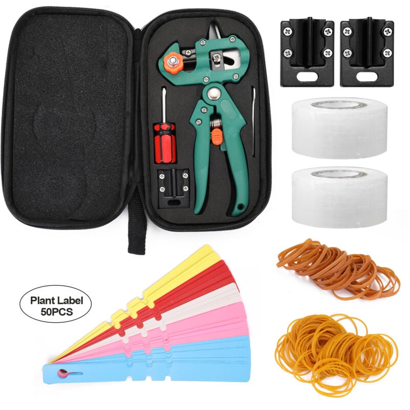 Ensemble d'outils de greffage de jardin domestique Kit d'outils de coupe de sécateurs professionnels pour arbres fruitiers