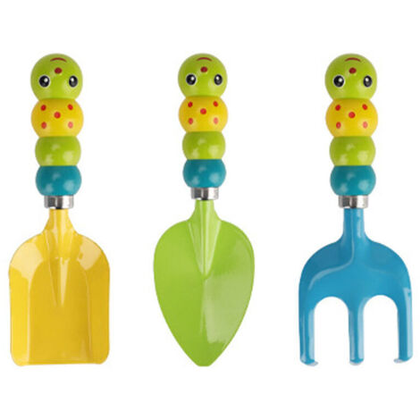 Ensemble d'outils de jardin pour enfants,3 pièces, outils de jardin pour enfants, kit d'extérieur avec outils, gants de jardin pour enfants, tablier pour enfants, jouets de jardin pour enfants