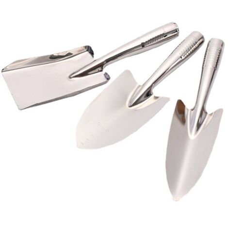 Ensemble D'outils de Jardinage, 3 Pièces Outils de Jardin en Acier Inoxydable avec Pelle à Main, Pelle Pointue, Fourche à Main et bêche, Outils de Jardinage Durables pour Hommes et Femmes