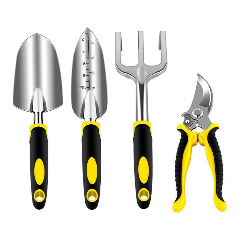 Ensemble d'outils de jardinage,outils de jardin avec têtes en aluminium robustes et poignées ergonomiques Groofoo