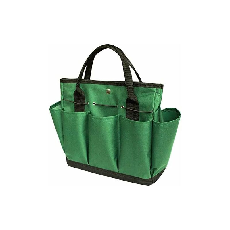 Linghhang - Ensemble d'outils de Jardin(Vert noirâtre), Sac fourre-Tout de Jardin avec Plusieurs Poches pour Trousse à Outils de Jardinage, Sac à