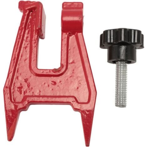 Ensemble d'outils de meulage pour guide-chaîne avec serre-joint à broche et support de fixation -