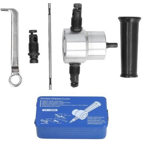 Ensemble d'outils de poinçonnage et de cisaillement en métal pour fixation de foret, outil de poinçonnage et de cisaillement de tôle à double extrémité pour la production de tôle, matériaux en alliage