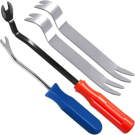 Ensemble d'outils de Retrait de Garniture Automatique, Ternel Outil d'installation de Radio de Panneau de Tableau de Bord de Voiture, Ensemble de 4 pièces