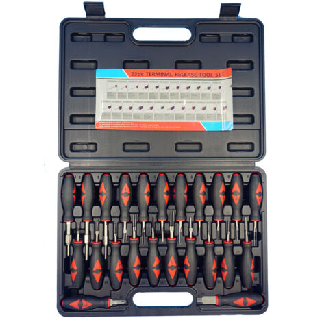Ensemble d'outils de retrait de terminaux d'extraction de terminaux, outils de réparation automobile, boîte ZX001, couleur aléatoire, 23 pièces