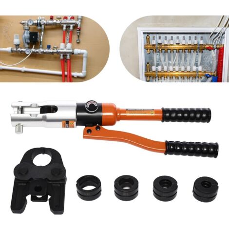 Ensemble d'outils de sertissage hydraulique professionnel 10 tonnes/100 kN, sertisseuse, pince de sertissage professionnelle, moule en U.