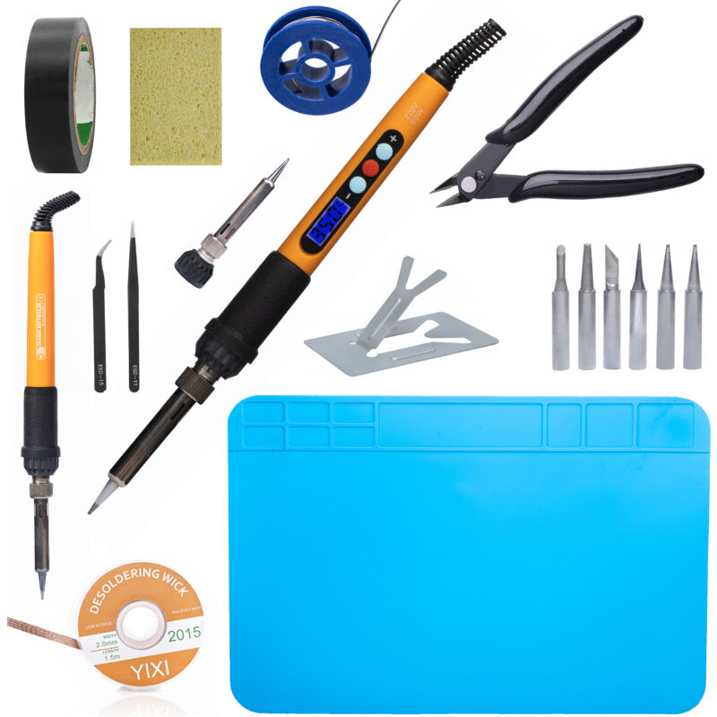 Set di strumenti di saldatura professionali Rosfix Electric S 19in1 Premium Edition con saldatore OR60W PE4