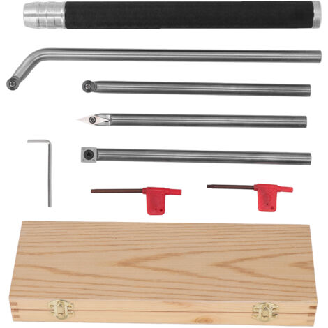 Ensemble d'Outils de Tournage Amovibles pour Bois - Kit de Tour à Bois en Carbure Haute Résistance et Montage Facile