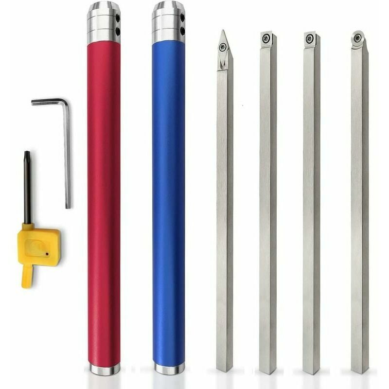 Outils de Tournage sur Bois, Outils de Tour au Carbure avec Forme de Diamant, Tournage Remplaçable,Pour les Amateurs de Bois.